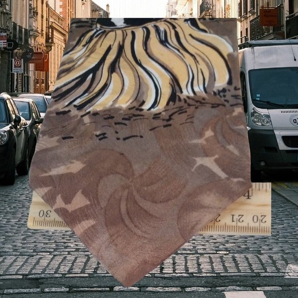 Cattle Call Moo Moo Logo Multicolor Cows Classic 100% Silk Tie 4" Wide USA - Picture 4 of 8